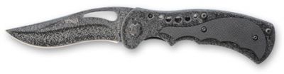 GR1711131098 STINGER Ножи складные STINGER. Нож складной Stinger, 90 мм (серебр.-черн.), рукоять: сталь/пластик (черн.),с клипом,коробка картон