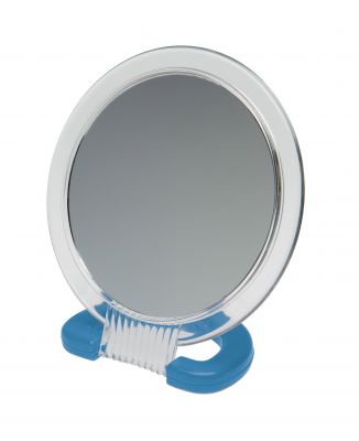 GS184061744 DEWAL BEAUTY. Зеркало Dewal Beauty настольное, в прозрачной оправе, на пл.подставке синего цвета,230x154 мм.