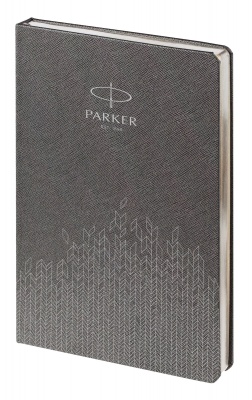 PRB02011770 Parker Аксессуары. Ежедневник недатированный, серый c нанесением Logo Parker