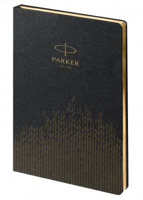 PRB0220413742 Parker Аксессуары. Ежедневник, недатированный, черный c нанесением Logo Parker