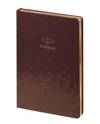 PRB220413741 Parker Аксессуары. Ежедневник недатированный, коричневый c нанесением Logo Parker