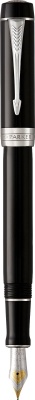 PR20F-MLT57 Parker Duofold. Перьевая ручка Parker Duofold Classic Black CT Centennial Fountain Pen, перо: F, цвет чернил: black, в подарочной упаковке.