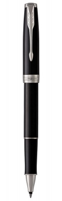 PR10R-BLK2C Parker Sonnet. Ручка-роллер Parker Sonnet T539, цвет: Laque Black СT,  стержень: Fblack в подарочной коробке