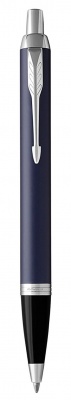PR60B-MLT6 Parker IM. Шариковая ручка Parker IM Metal Matte Blue CT, стержень: M, цвет чернил: blue, в подарочной упаковке.