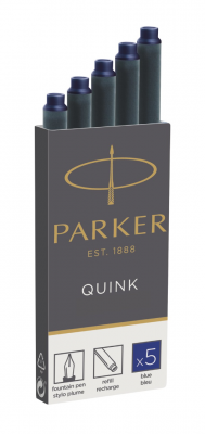 PR7Z-BLU14 Parker Комплектующие. Картридж Parker с чернилами для перьевой ручки Z11, упаковка из 5 шт в блистере., цвет: Blue