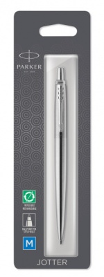 PR50B-MLT42 Parker Jotter. Шариковая ручка Parker Jotter Core K61 Stainless Steel CT , стержень: Mblue в блистере