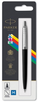 PR4B-BLK12C Parker Jotter. Шариковая ручка Parker Jotter Originals Black, стержень: Mblue В БЛИСТЕРЕ