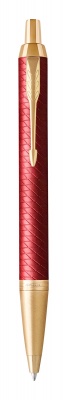 PR15B-RED3 Parker IM Premium. Шариковая ручка Parker IM Premium K318  Red GT, стержень: M, цвет чернил: blue, в подарочной упаковке.