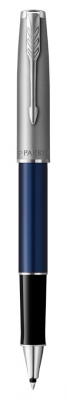 PR50R-BLU2C Parker Sonnet. Ручка-роллер Parker Sonnet Entry Point Blue Steel CT, стержень: F, цвет чернил: black, в подарочной упаковке