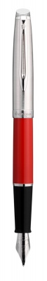 WT16F-RED1C Waterman Embleme. Перьевая ручка Embleme RED CT перо тонко (F) в подарочной коробке
