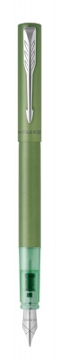 PR14F-GR1C Parker Vector. Перьевая ручка Parker Vector XL Green, цвет чернил blue, перо: F, в подарочной упаковке.