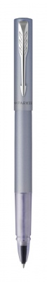 PR14R-SIL1C Parker Vector. Ручка-роллер Parker Vector XL Silver Blue CT, цвет чернил black, стержень: F, в подарочной упаковке.