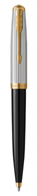 PR51B-BLK7GT Parker Parker 51. Шариковая ручка Parker 51 Premium Black GT, стержень: M, цвет чернил: black, в подарочной упаковке.
