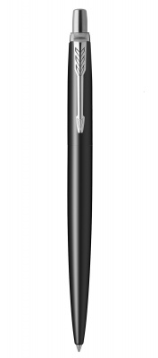 PR50B-BLK8C Parker Jotter. Шариковая ручка Parker Jotter Essential, Satin Black CT, стержень: M, цвет чернил : blue 