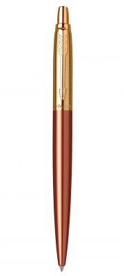 PR50B-ORG1G Parker Jotter. Шариковая ручка Parker Jotter Essential, Chelsea Orange GT, стержень: Mblue