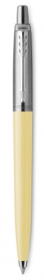 PR4B-YEL3C Parker Jotter. Шариковая ручка Parker Jotter, цвет EGGSHELL, цвет чернил синий, толщина линии M , в подарочной коробке