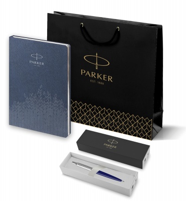 PRPSR0033170 Parker Jotter. Подарочный набор: Шариковая ручка Parker Jotter K60 и Ежедневник недатированный, синий
