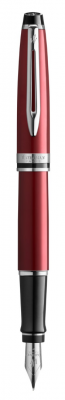 WT7F-RED2C Waterman Expert. Перьевая ручка Waterman "Expert Dark Red Lacquer CT Black", перо: M, цвет чернил: blue.