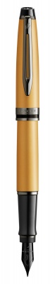 WT7F-GLD1B Waterman Expert. Перьевая ручка WatermanExpert GoldF BLK в подарочной упаковке