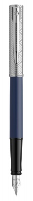 WT15F-BLU3C Waterman Graduate. Перьевая ручка Waterman Graduate Allure Deluxe Blue, перо: F, цвет чернил: blue, в падарочной упаковке.
