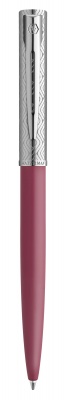 WT15B-PNK2C Waterman Graduate. Шариковая ручка Waterman Graduate Allure Deluxe Pink, стержень: M, цвет чернил: blue, в падарочной упаковке.