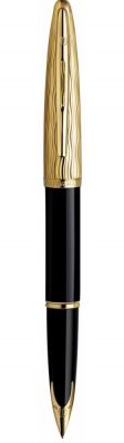 WT2F-BLK3G Waterman Carene. Перьевая ручка Waterman Carene Essential, цвет: Black GT, перо: F