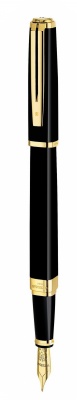 WT6F-BLK2G Waterman Exception. Перьевая ручка Waterman Exception, цвет: Slim Black GT, перо: F