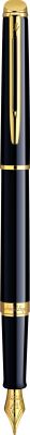 WT8F-BLK2G Waterman Hemisphere. Перьевая ручка Waterman Hemisphere, цвет: Mars Black/GT, перо: F