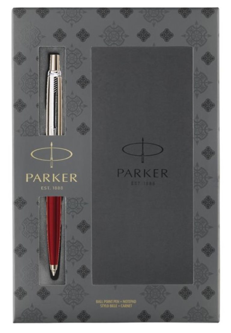 Подарочный набор ручек parker. Набор Паркер Jotter. Подарочный набор Parker Jotter Kensington Red Sidney. Parker est 1888 блокнот и ручка. Parker Jotter Essential с блокнотом.